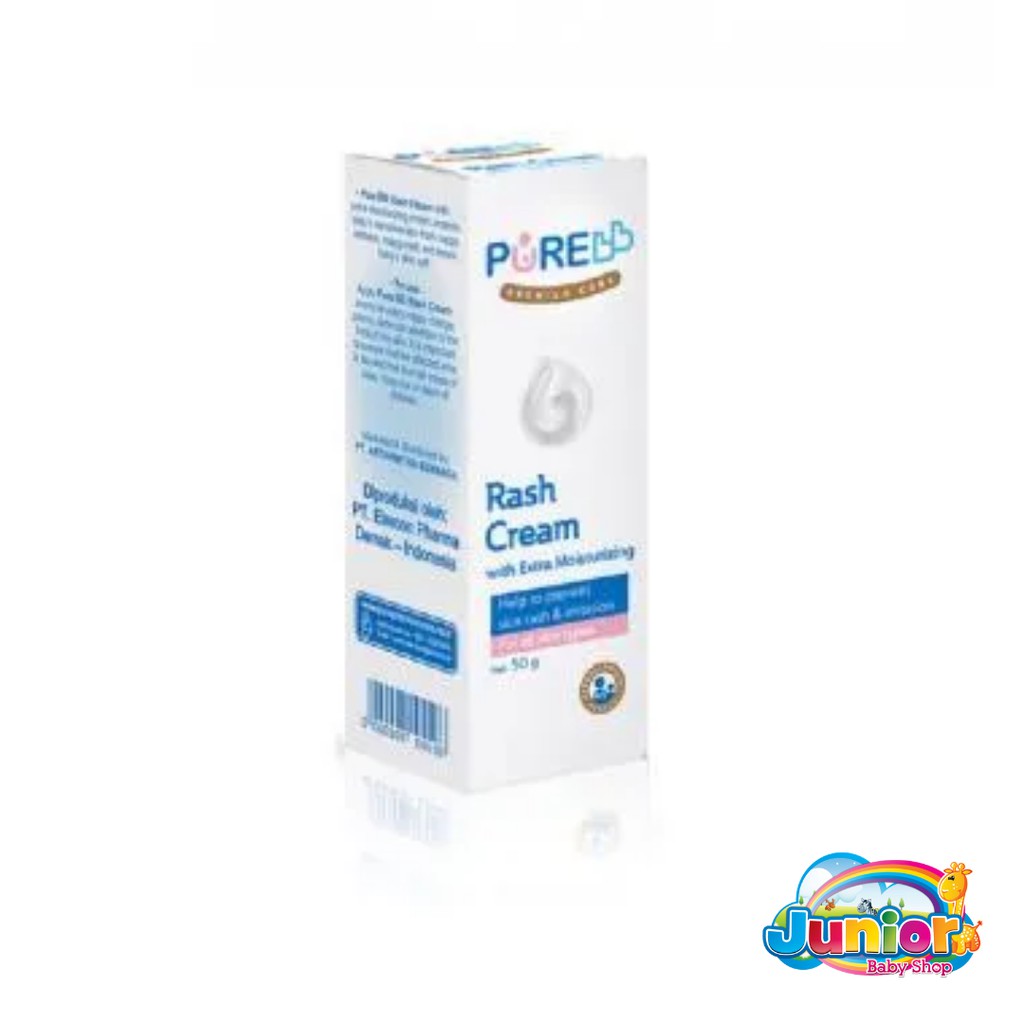 Pure Baby Rash Cream With Extra Moisturizing 50g Hypoallergenic - Krim Bayi