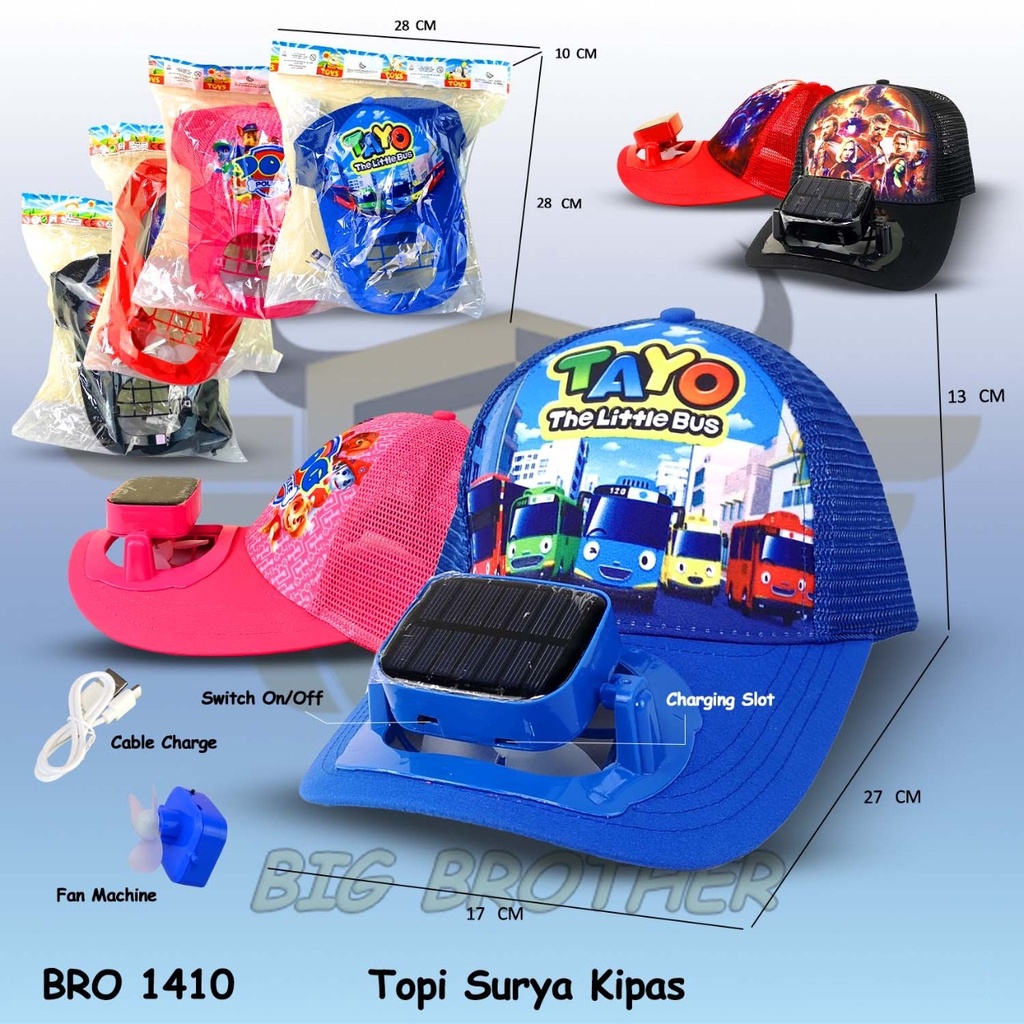 Topi Kipas Tenaga Surya Matahari Tanpa Baterai Bisa Cas Charger
