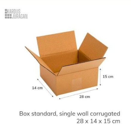 

kardus 28x14x15 cm dus box polos untuk packing dan kemasan