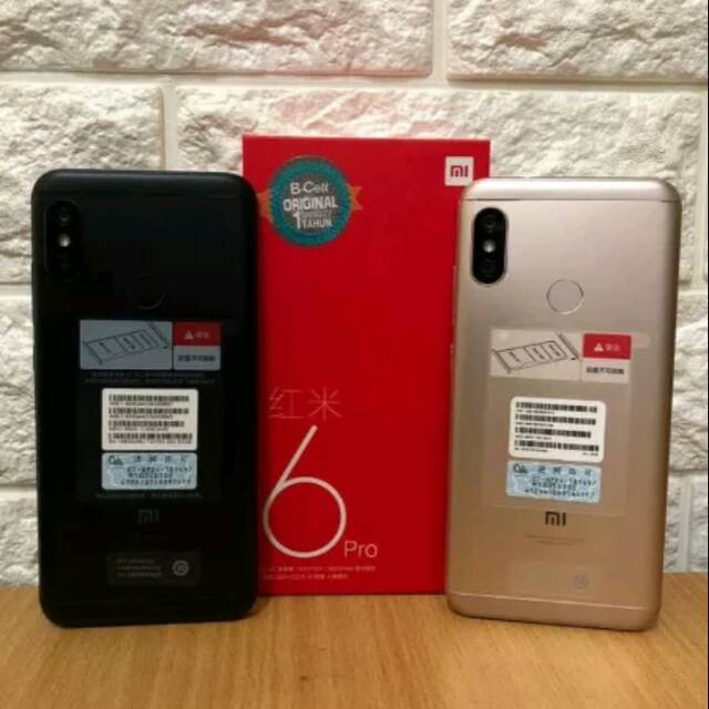 XIAOMI Redmi 6 Pro - Ram 4GB - internal 64GB - Garansi distributor 1tahun