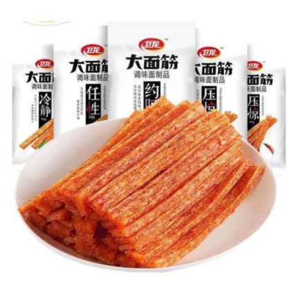 

produk baru (HALAL) 卫龙-大面筋 Latiao - Cemilan Pedas Siap saji khas china / snack china