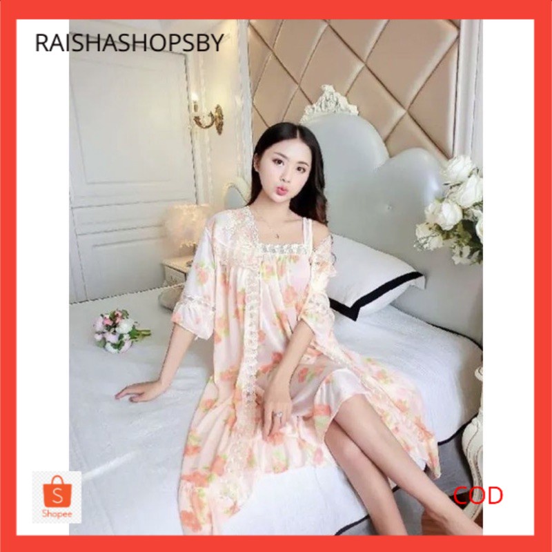 DASTER KIMONO SEXY IMPORT BAJU TIDUR SATIN PREMIUM PIYAMA SILK TANKTOP LINGERY