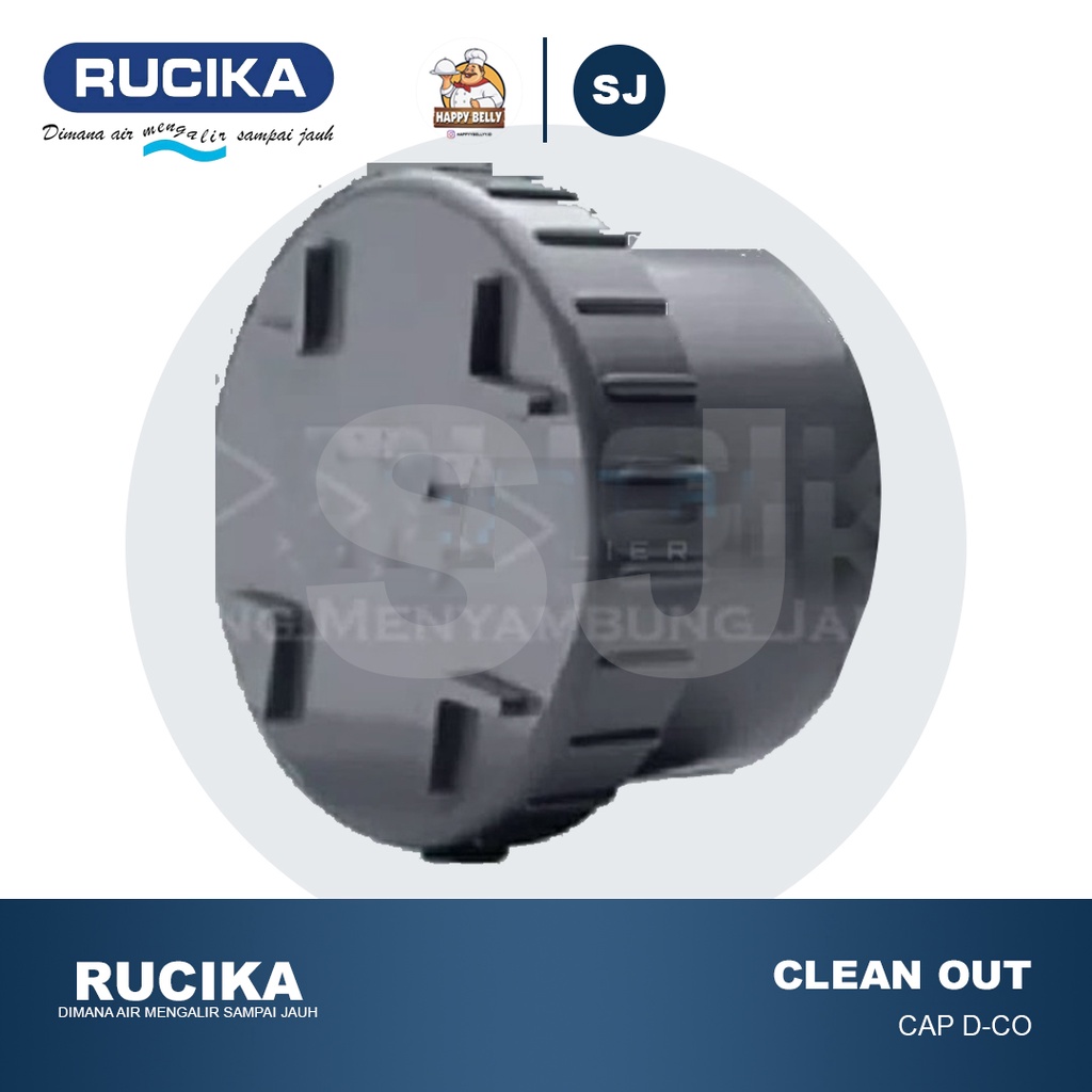 CLEAN OUT CAP RUCIKA 4" inch D CO PVC / D CO / Dop Tutup Pipa 4"