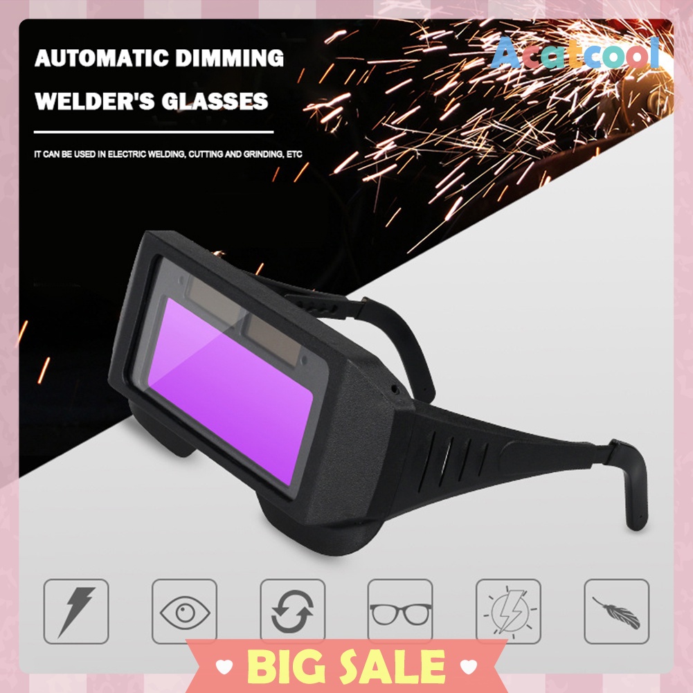 Auto Darkening Welding Mask Helmet Goggles Automatic Dimming Welder Glasses