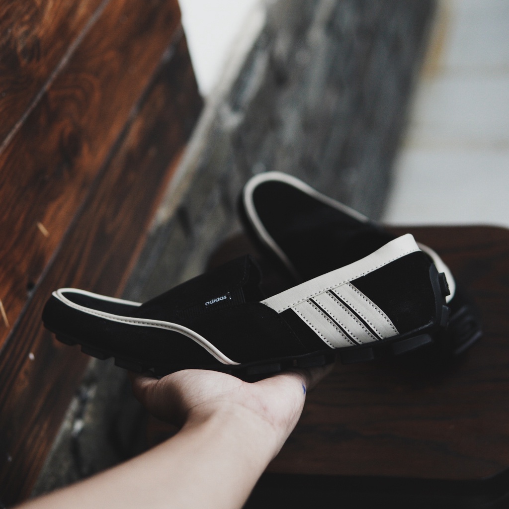 COD - Sepatu Slip On Pria Adidas DEMBELE Sepatu Slop Pria Casual Santai Murah