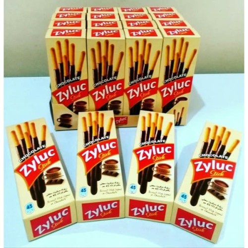 [HALAL] Zyluc Cholotae Stick 45gr box dan Plastik Ziluk Pocky Stik Cokelat