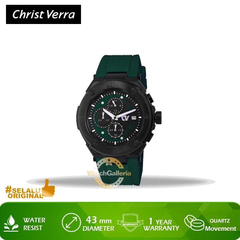 Jam Tangan Christ Verra CV C10508G-36 BLK Original Murah