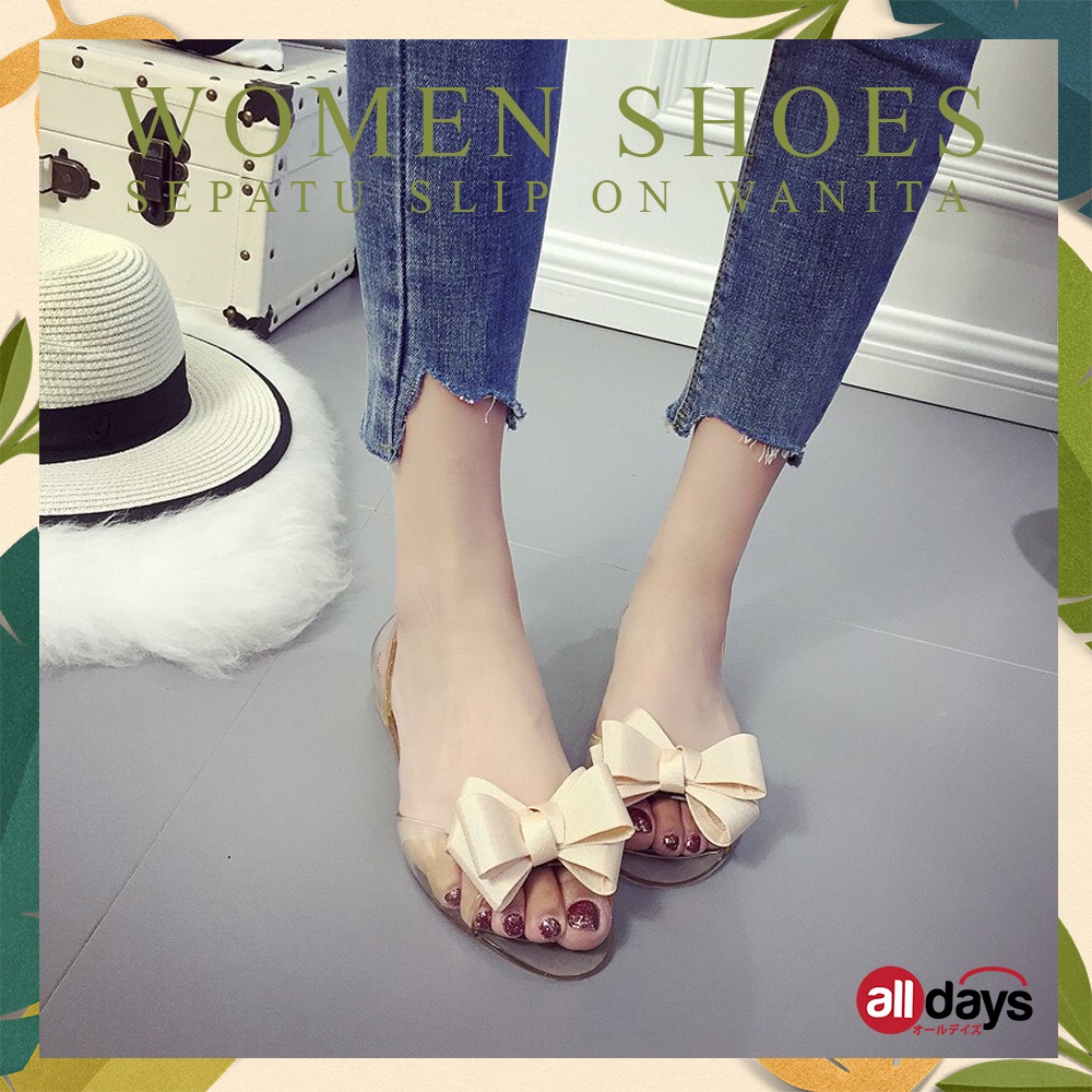 Alldays Sepatu Flat Selop Jelly Wanita Spiral Size 35-41