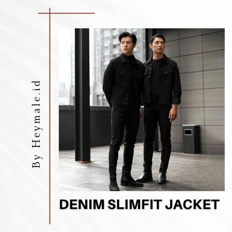 DENIM SLIMFIT JACKET & PANTS BY HEYMALE.ID