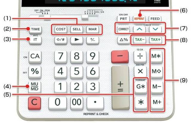 CASIO FR-2650RC KALKULATOR PRINTING / 2650 RC CALCULATOR PRINT