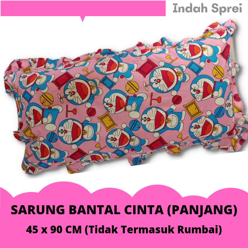 Sarung Bantal Cinta Motif Panjang Murah 45x90