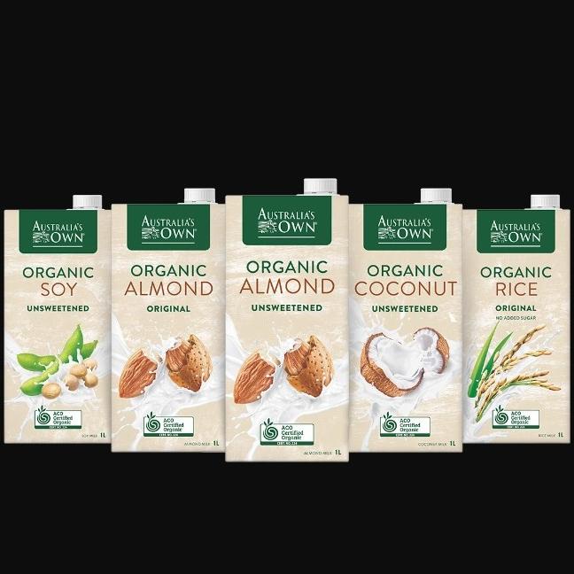 

><><><] australia's Own Organic Soy or Almond milk 1 liter