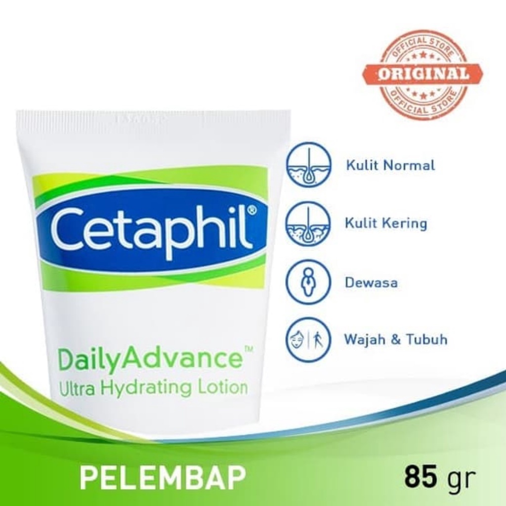 Cetaphil Daily Advance Ultra Hydrating Lotion 85g | Pelembab Perawatan Tubuh Cocok Untuk Segala Jenis Kulit