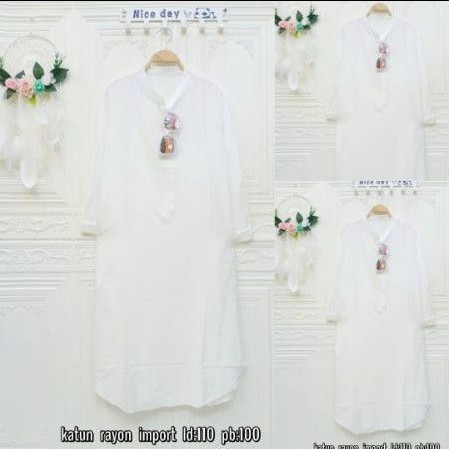 Tunik katun rayon import ld 110 cm