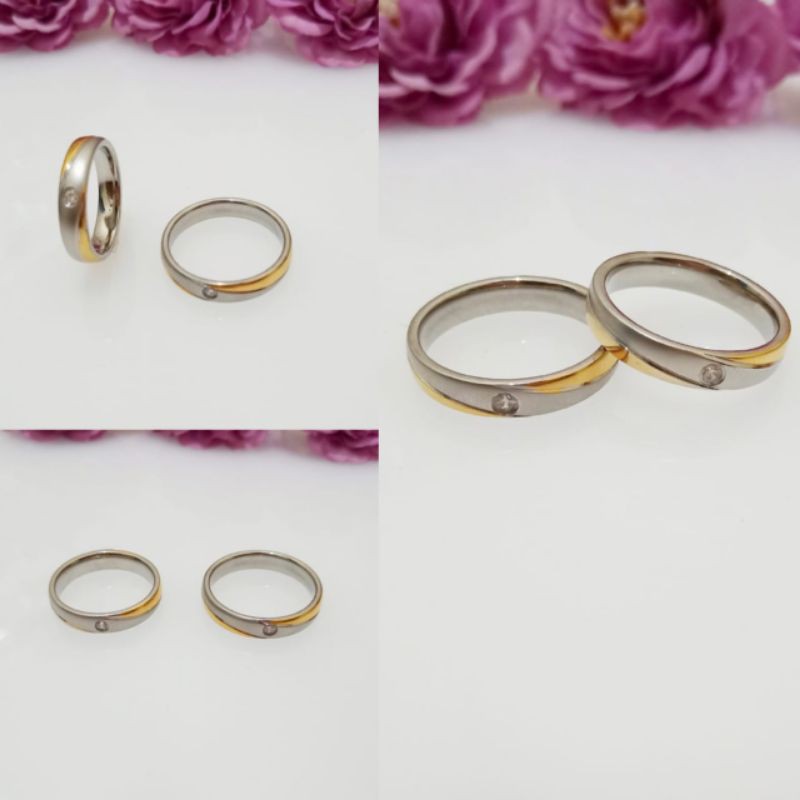 CINCIN WANITA TITANIUM CINCIN WANITA BLINK ANTI KARAT CINCIN UNIK (BISA COD)