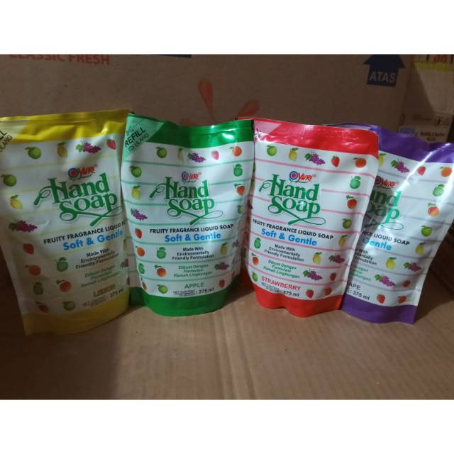 yuri handsoap (sabun cuci tangan refil) 375ml