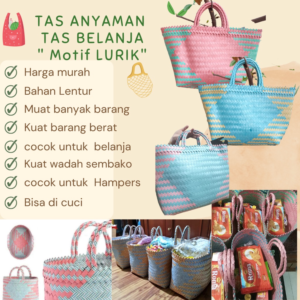 Tas Hampers syukuran - Tas Souvenir - Tas Belanja murah- Tas Bingkisan - Tas sembako - Tas Anyaman