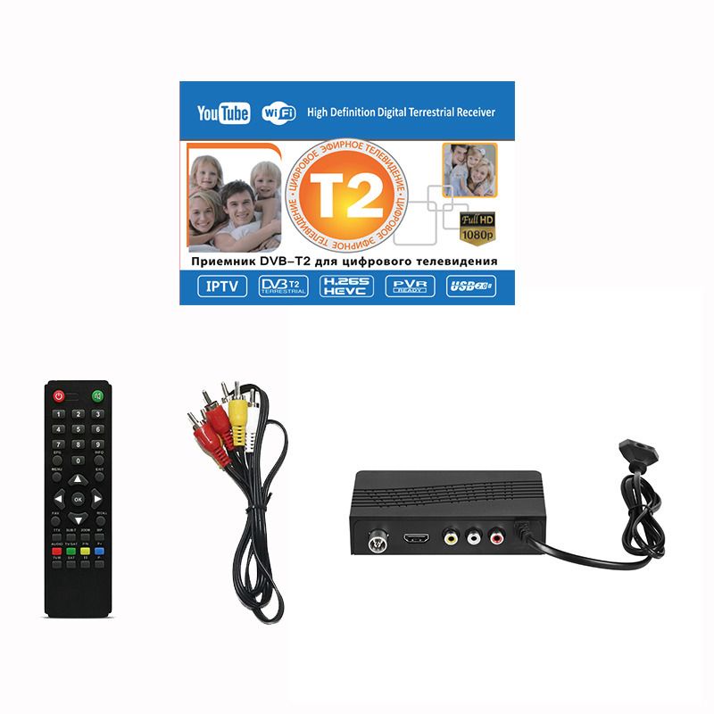 Taffware Set Top Box Digital TV Tuner DVB-T2 1080p