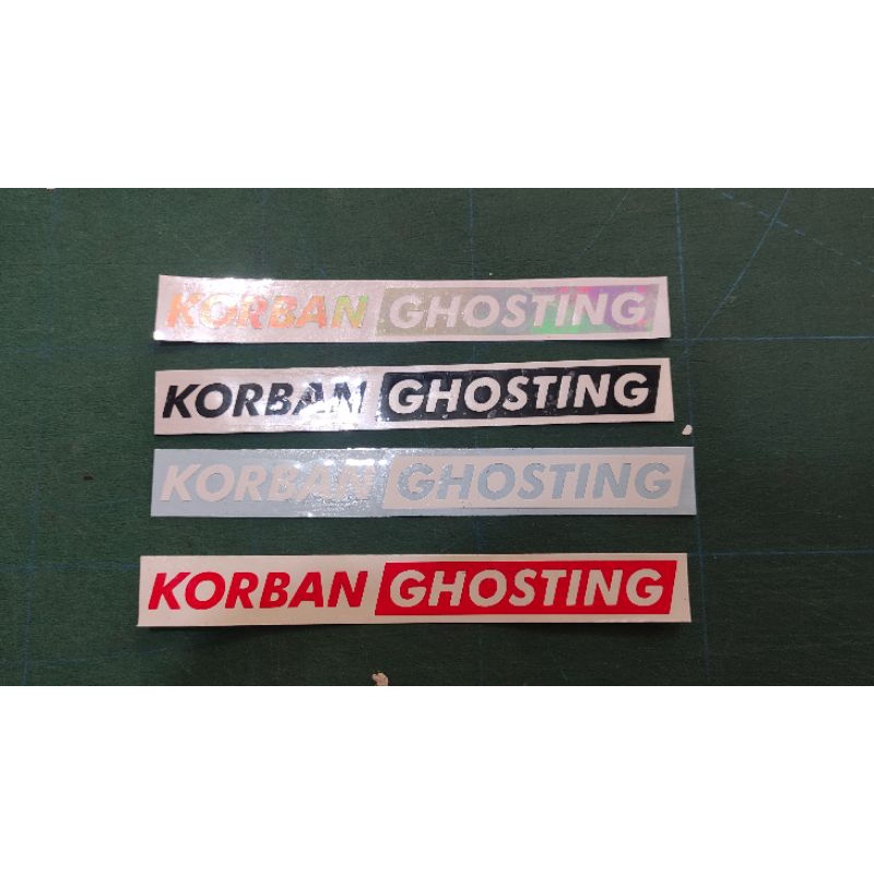 stiker korban ghosting