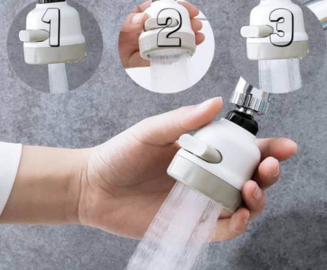 Sambungan kran cuci piring shower kamar mandi 360 derajat 3 mode spray