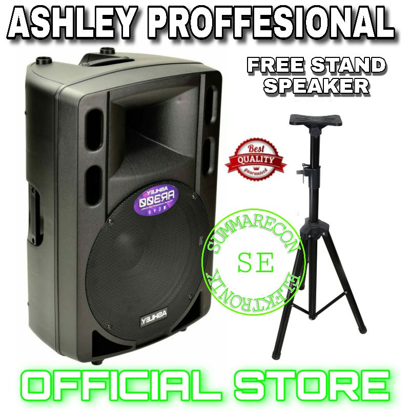 speaker aktif 15 inch original ashley ar 300 spraker avtive original bluetooth 15 inch