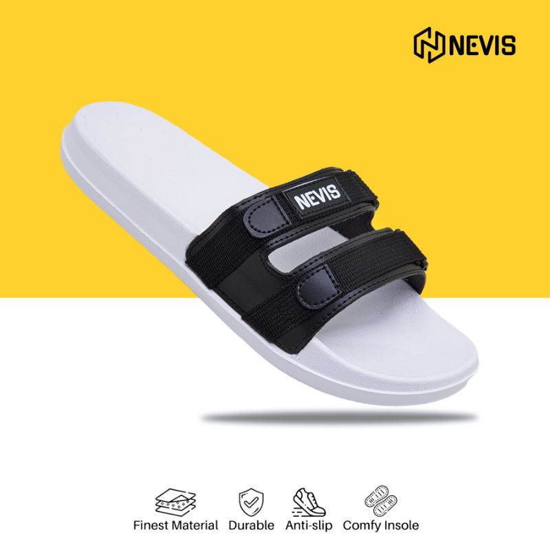 Sandal Slide Pria Nevis Nvs 60 / Sendal Slop Slip On Casual Distro Pria Original
