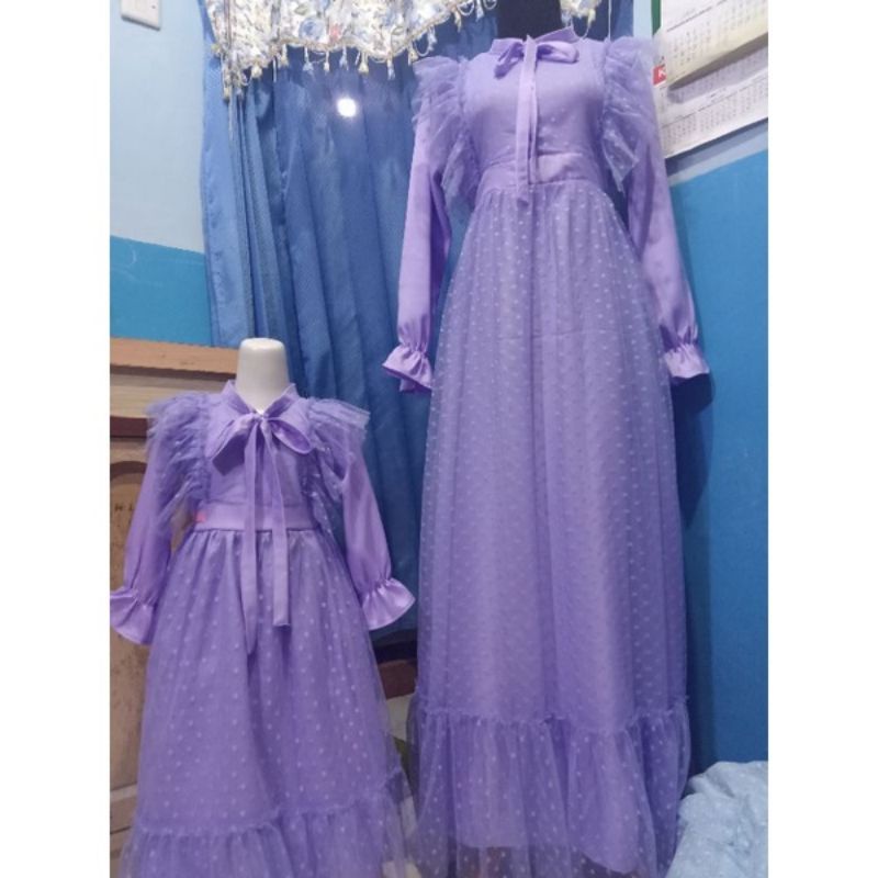 GAMIS COUPLE IBU DAN ANAK/GAMIS COUPLE TILE DOTY/GAMIS COUPLE BRUKAT/GAMIS ANAK PEREMPUAN