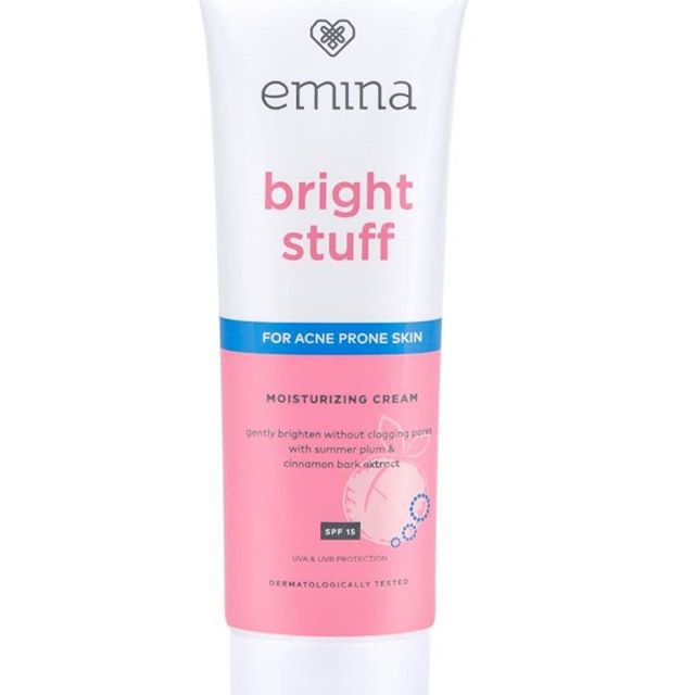 EMINA BRIGHT STUFF FOR ACNE PRONE SKIN MOISTURIZING CREAM SPF 15 20ML