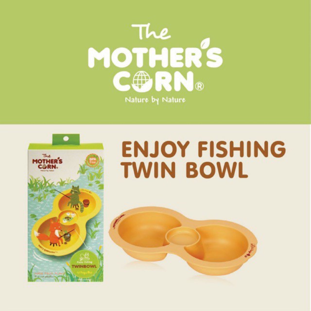 MOTHER’S CORN / Mothers Corn / Motherscorn Enjoy Fishing Twin Bowl (Mangkok Makan Mpasi Anak Bayi)