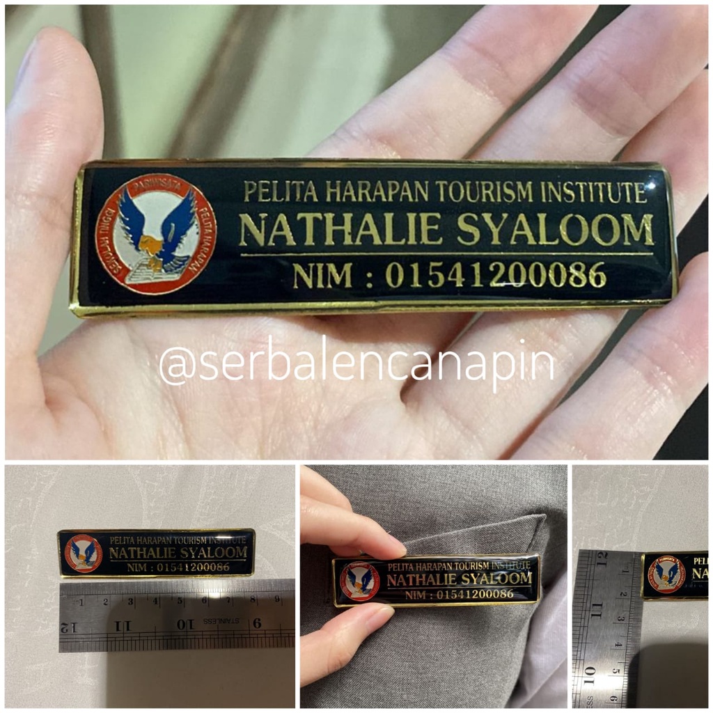 

Name Tag UPH | Name Badge Mahasiswa UPH Pelita Harapan Tourism Institute