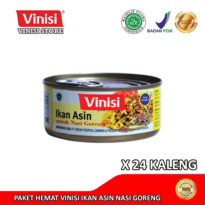 

Paket Hemat 1 Karton (24 Kaleng) Vinisi Ikan Asin Nasi Goreng 120 Gr