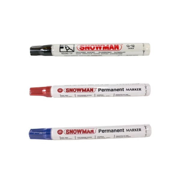 Spidol permanen snowman marker G-12