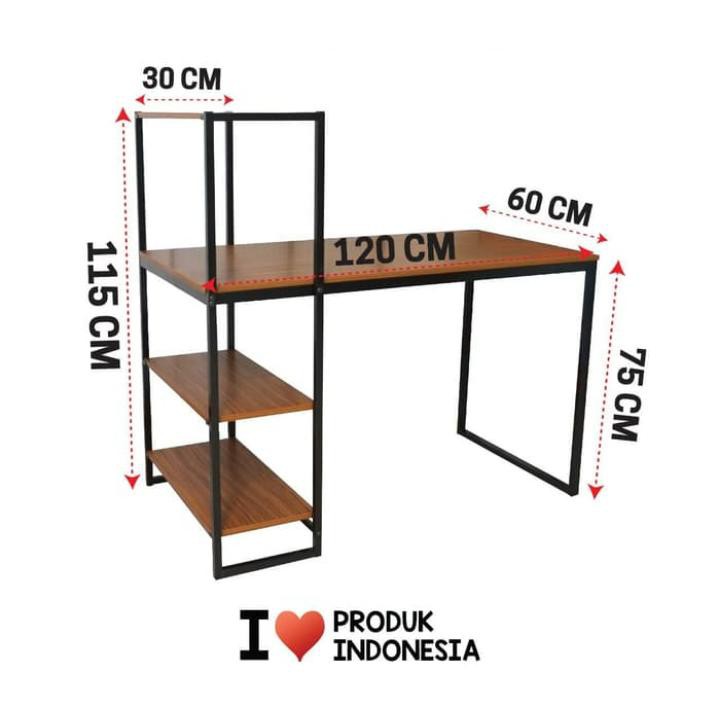 MEJA COLLINS BELAJAR INDUSTRIAL KOMPUTER KANTOR MINIMALIS ANDDISPLAY