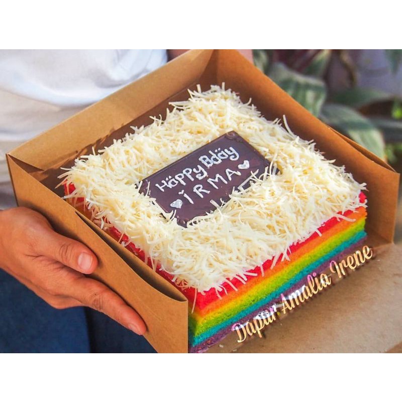 

RAINBOW CAKE KEJU 20X20
