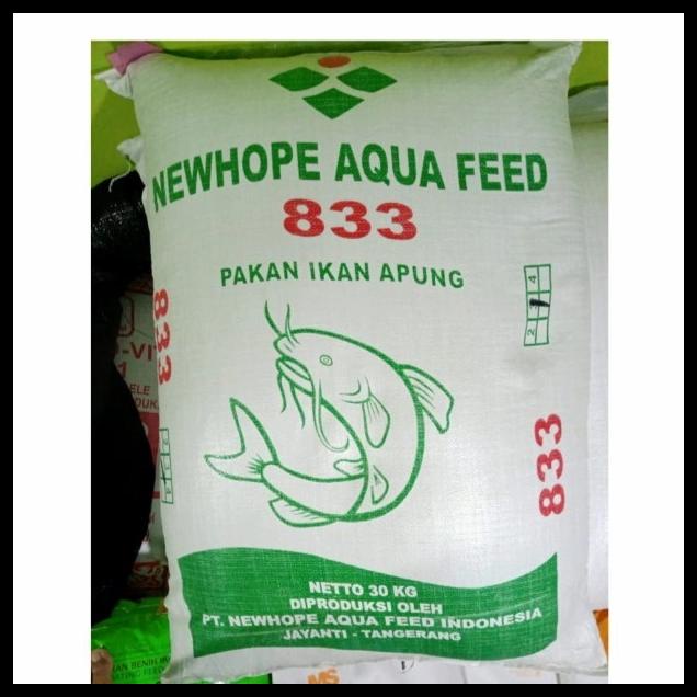 Pakan Pelet Ikan 833-3 Lele Jenis Apung New Hope 30 Kg Full Karung