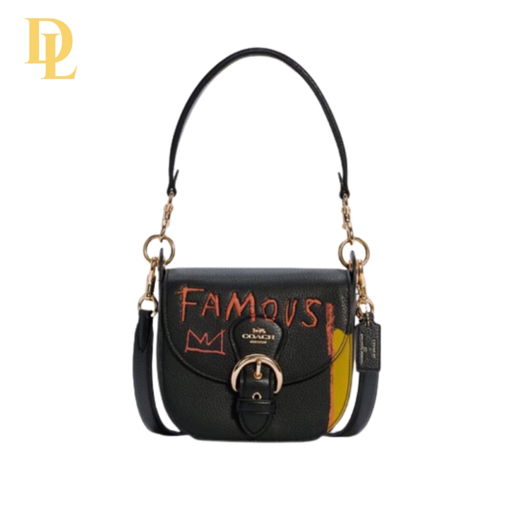 Coach X Jean Michel Basquiat Kleo Shoulder Bag 17 (C5663)