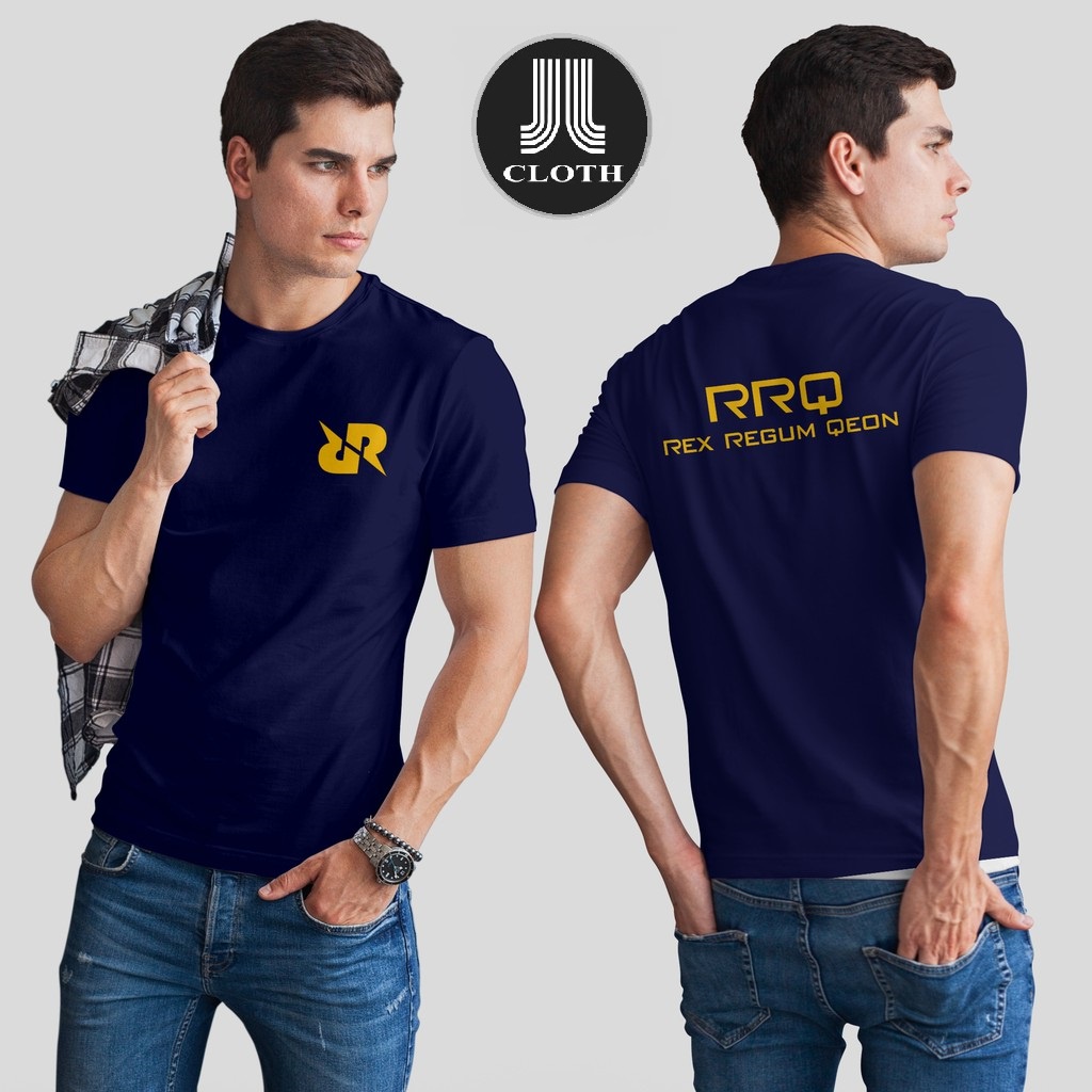 Kaos Baju Distro GAME RRQ REX REGUM QEON V3 Terlaris COMBED 30 S