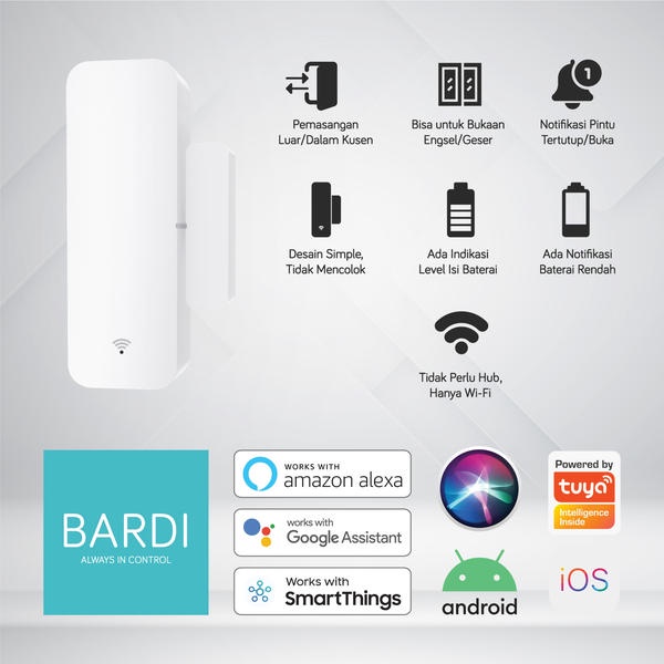 Bardi Smart Home WIFI Window Door Sensor