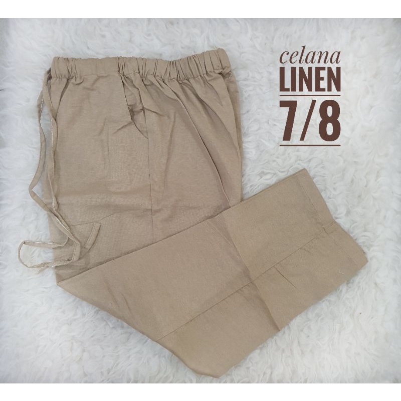 Celana Santai 7/8 Celana Santai Linen Celana 7/8 Celana Jegging 7/8