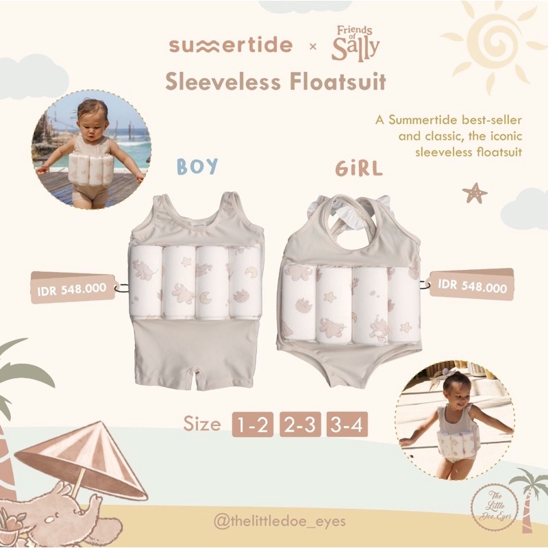 Summertide FloatSuit baju renang pelampung UV SPF 50+