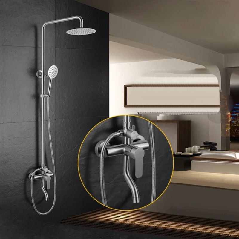 Shower Column stenlies sus 304/Shower Mandi/kran panas dingin