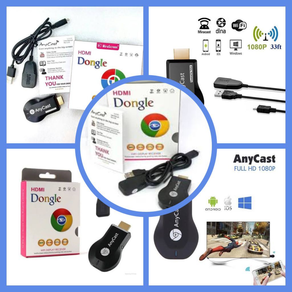 DONGLE HDMI RECEIVER TV ALAT BANTU MENERIMA SINYAL DARI HP KE TV NYAMBUNG