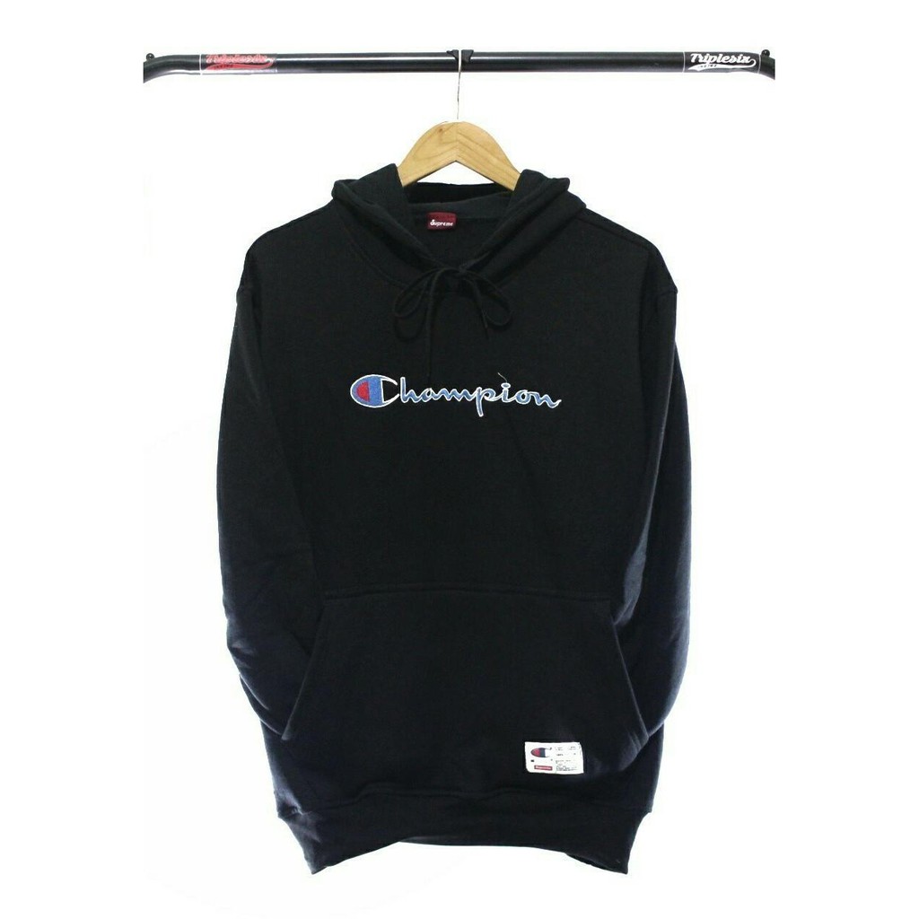 Jaket Hoodie Sweater Champion hitam