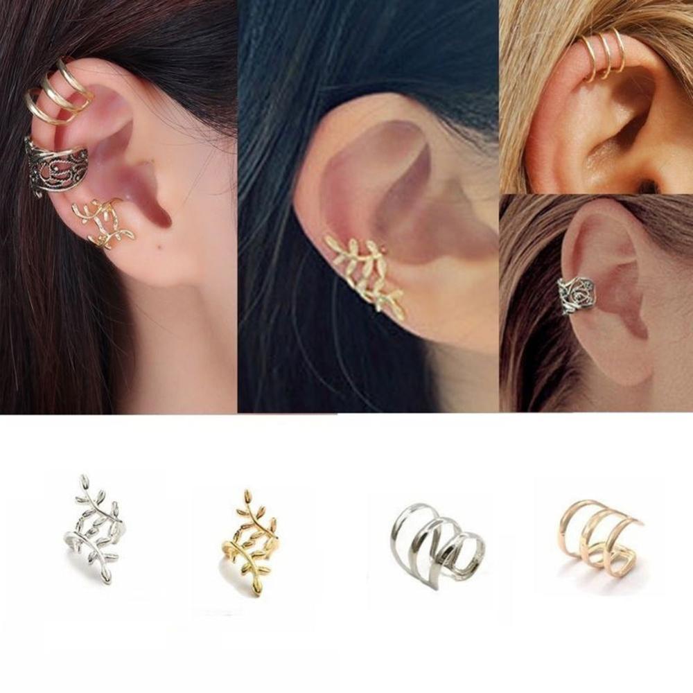 Timekey 8PCS / Set Anting Klip Tanpa Tindik Untuk Pria / Wanita A8K8