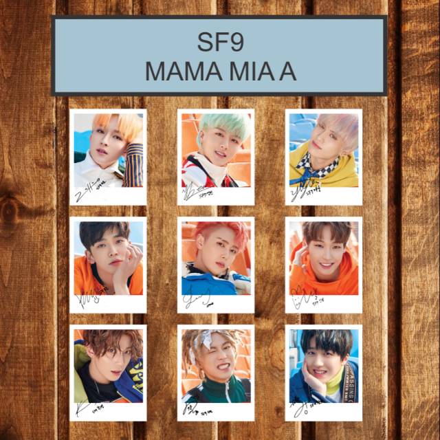 SIGNED KPOP POLAROID SF9 MAMA MIA