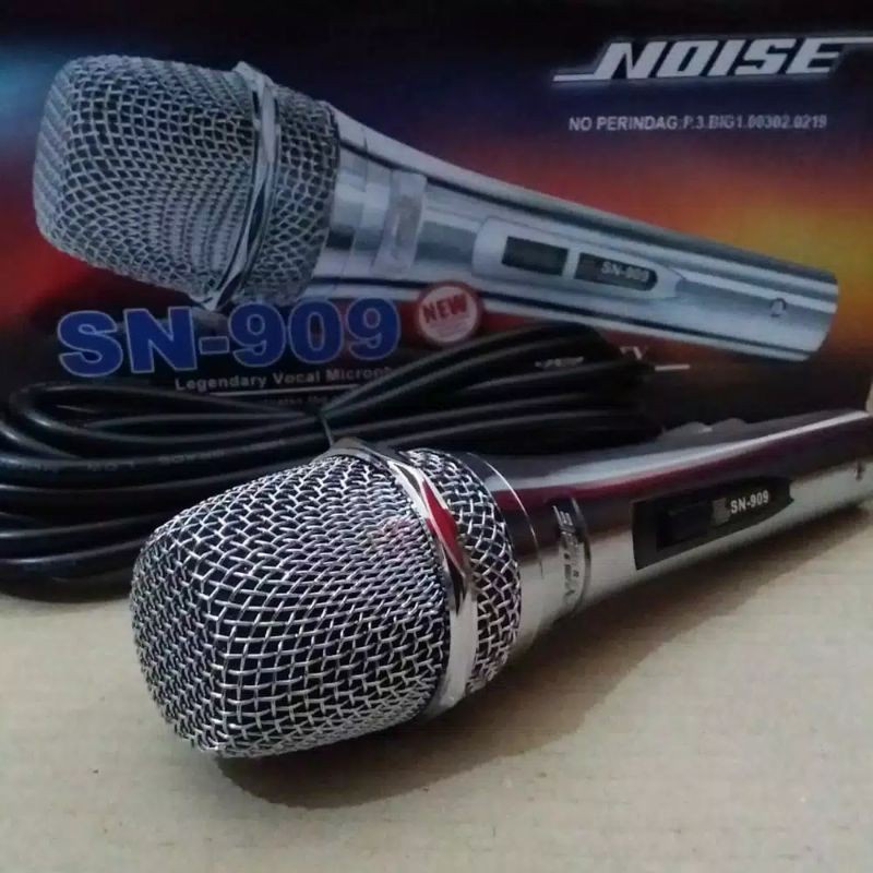 RECOMENDED - NOISE Microphone SN-909 mic Kabel - Mic Karaoke NOISE SN 909 - Mic Kabel NOISE SN909 [ BISA BAYAR DITEMPAT ]