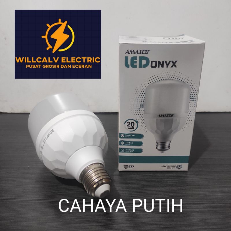 LAMPU LED AMASCO ONYX 20W 20 WATT CAHAYA PUTIH / AMASCO ONYX 20W 20 WATT