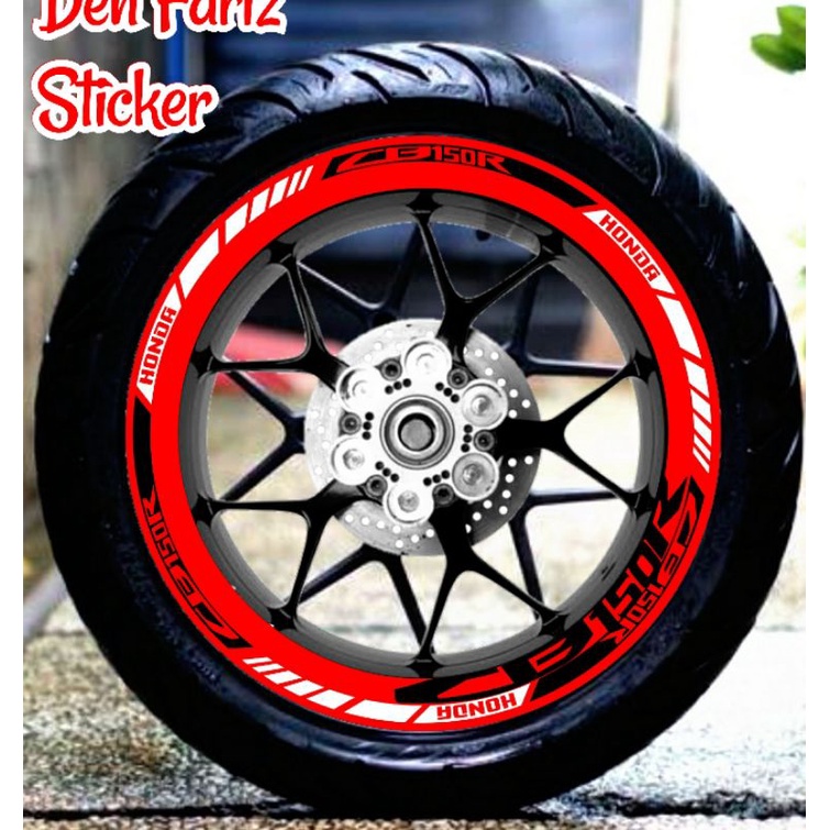 Stiker cb150r velg merah Stiker motor Stiker cb Stiker velg honda cb150r lis velg list velk variasi 