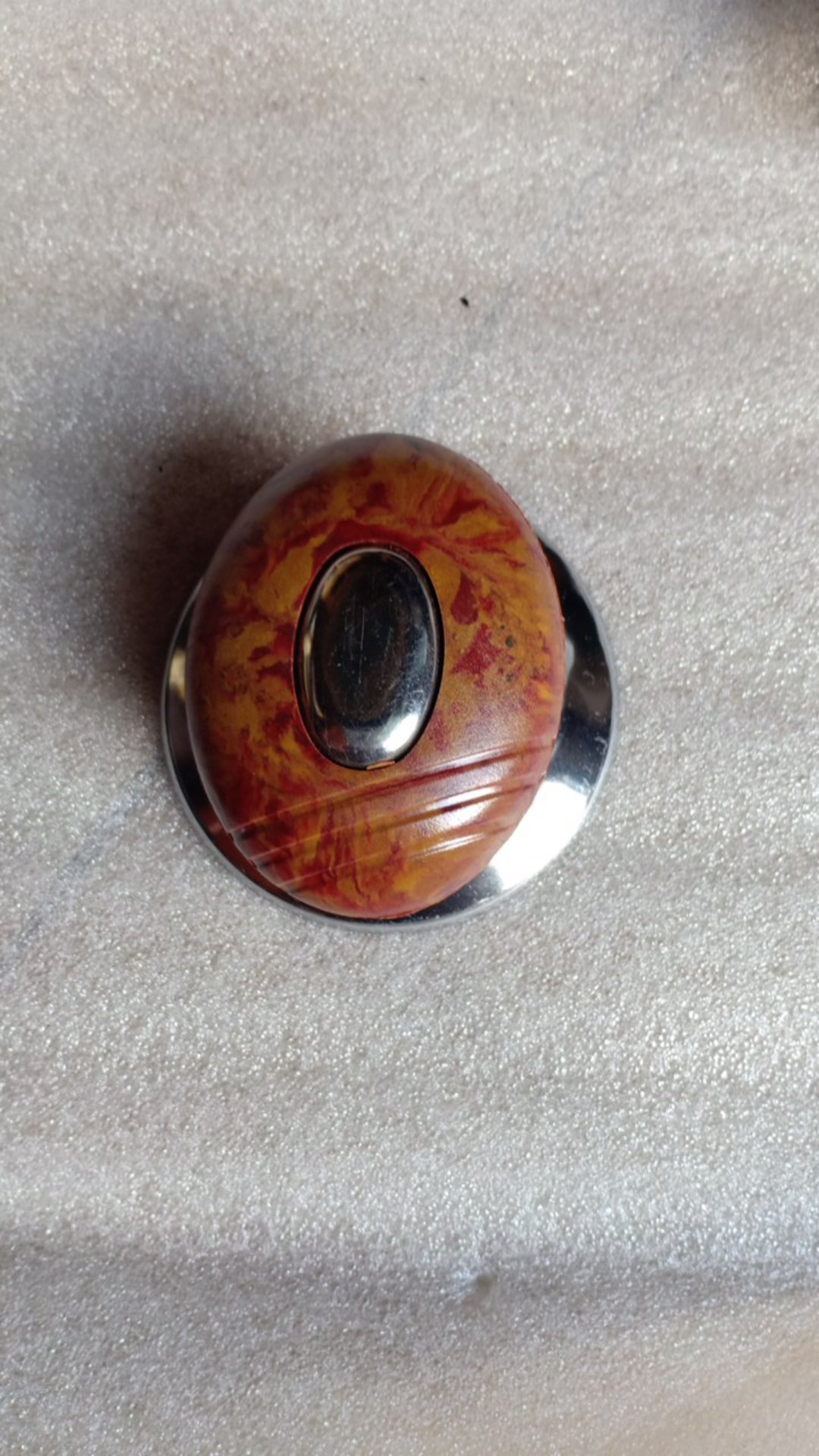 Knop / Pegangan Tutup Panci Model Oval Motif Kayu Bahan Phenolik