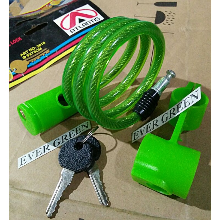 Kunci Sepeda ATLANTIS / Kunci Ban Motor Model LILIT / SPIRAL - ATLANTIS - Alat Pengaman Ketpndaraan 